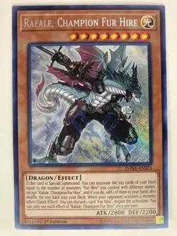 Rafale, Champion Fur Hire - DASA-EN023 - Secret Rare - 1st Edition - Image 1