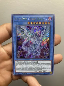 YUGIOH! Blue-Eyes Chaos Dragon LDS2-EN017 Secret Rare 1st Edition MINT - Image 1
