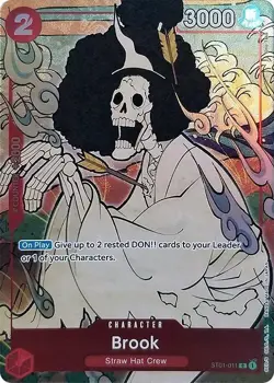 One Piece TCG 1st Anniversary Set - Brook ST01-011 (Foil) - Image 1