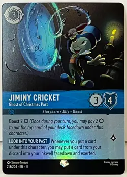 Disney Lorcana - Jimmy Cricket - Ghost Of Christmas Past - EPIC - Winterspell 🔥 - Image 1
