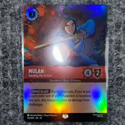 Disney Lorcana Whispers in the Well Mulan Standing Her Ground 215/204 Epic Holo - Image 2