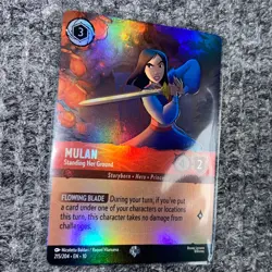 Disney Lorcana Whispers in the Well Mulan Standing Her Ground 215/204 Epic Holo - Image 3