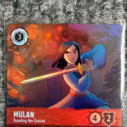 Disney Lorcana Whispers in the Well Mulan Standing Her Ground 215/204 Epic Holo - Image 5