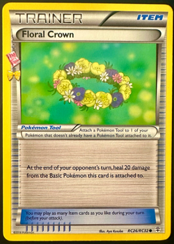 Trainer Floral Crown RC26/RC32 XY Generations Radiant Pokemon Card PACK FRESH NM - Image 1