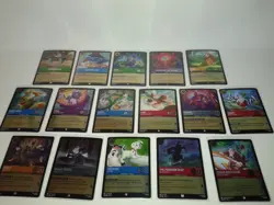 lot of 16 Disney Lorcana foil cards NM - Image 1