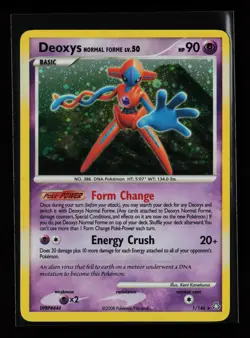 Deoxys Normal Forme 1/146 Holo Rare Legends Awakened Pokemon Card - Image 1
