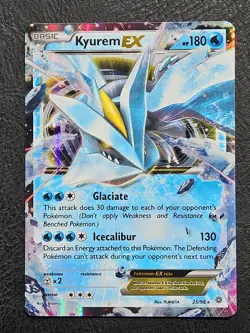 Pokemon TCG Kyurem EX Card 25/98 XY: Ancient Origins Ultra Rare - Image 1