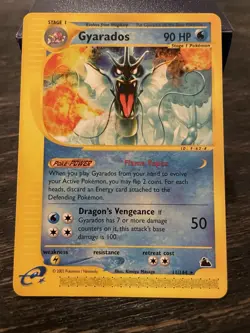 Pokemon Gyarados Skyridge 11/144 Regular 90 HP Rare Card 2003 English - Image 1