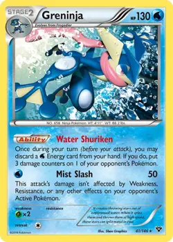 Greninja 41/146 Holo Rare XY Base Set Pokemon Card - Image 1