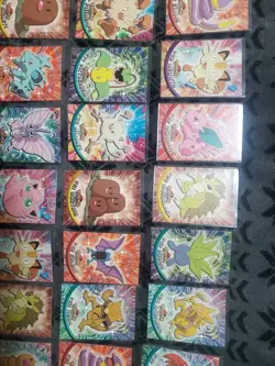 LP/NM 45 BLACK LOGO Pokemon Topps cards lot Logo 1999 - Image 3