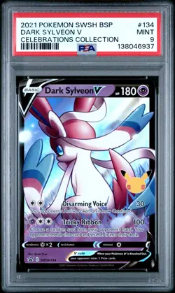 Dark Sylveon V SWSH134 SWSH: Sword & Shield Promo Cards Holo PSA 9 - Image 1