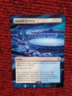 Glacial Fortress MTG Final Fantasy Commander Hand Painted Borderless Altered Art - Image 2
