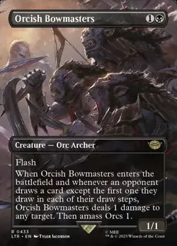 MTG Magic 1 x Orcish Bowmasters #433 x 1 - LTR - Showcase - [3/3] Moderate Play - Image 1