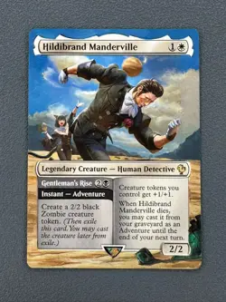 Hildibrand Manderville MTG Final Fantasy Commander Hand Painted Full Altered Art - Image 1