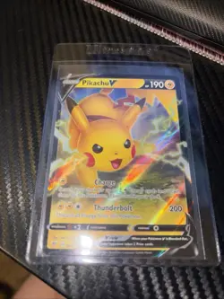 Pikachu V 043/185 SWSH Vivid Voltage Holo Ultra Rare 2020 Pokemon Card - Image 1