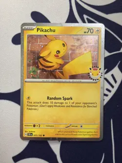 Pikachu - 051 /162 Stamped - 2026 Pokemon Day 30th Anniversary Promo - Image 1