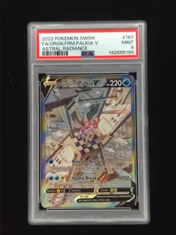 Origin Palkia V 167 Pokemon Astral Radiance 2022 PSA 9 🔥🔥🔥 - Image 1