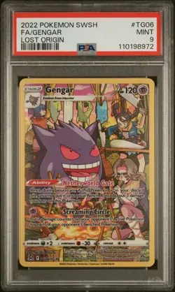 Gengar TG06/TG30 Pokemon PSA 9 Mint Lost Origin Trainer Gallery Ultra Rare #TG06 - Image 1