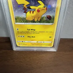 Pokemon Pikachu SWSH039 Single Pack Blisters Black Star Promo PSA 10 - Image 3