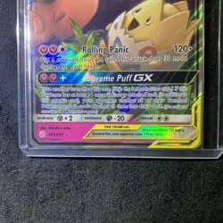 Pokemon TCG Togepi & Cleffa & Igglybuff GX 143/236 Ultra Rare Holo Sm-Cosmic Ec… - Image 3
