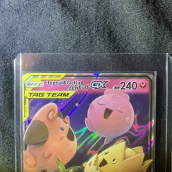 Pokemon TCG Togepi & Cleffa & Igglybuff GX 143/236 Ultra Rare Holo Sm-Cosmic Ec… - Image 4
