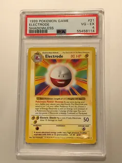 1999 Pokemon Base Set ELECTRODE - Shadowless PSA 4 VG-EX - Image 1