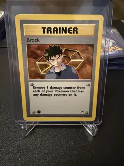 2000 Pokemon 1st Edition Gym Heroes Brock Trainer | Pack Fresh - Image 1