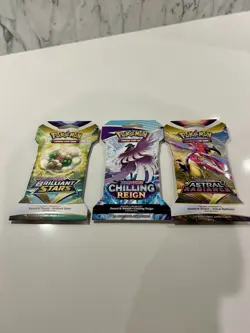 Pokemon TCG Sword & Shield Era Sleeved Booster Pack Lot (3x) — NEW / SEALED - Image 2