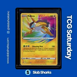 2020 POKEMON SWORD & SHIELD VIVID VOLTAGE #050/185 RAIKOU AMAZING RARE - Image 1