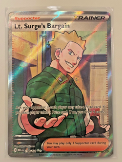 Lt. Surge's Bargain #170/132 Ultra Rare Mega Evolution Pokemon 2025 NM - Image 1