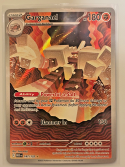 Garganacl #147/132 Illustration Rare Mega Evolutions Pokemon 2025 NM - Image 1