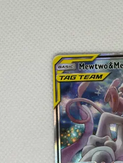 Mewtwo & Mew GX Pokemon SM191 Alternate Full Art Holo Promo. TOP TAG TEAM WOW! - Image 2
