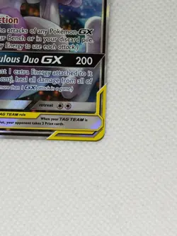 Mewtwo & Mew GX Pokemon SM191 Alternate Full Art Holo Promo. TOP TAG TEAM WOW! - Image 4