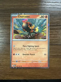 Charcadet Cosmo Holo Paradox Rift 026/182 Pokemon TCG Near Mint w 2 swirls 🌀🌀 - Image 1