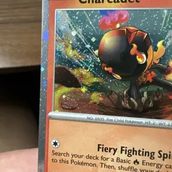 Charcadet Cosmo Holo Paradox Rift 026/182 Pokemon TCG Near Mint w 2 swirls 🌀🌀 - Image 3