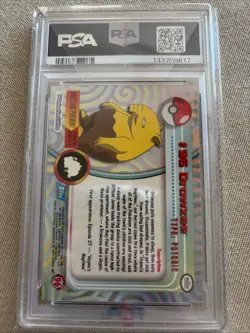 Topps Pokemon Drowzee #96 TV Animation Series 1 PSA 4 - Image 2