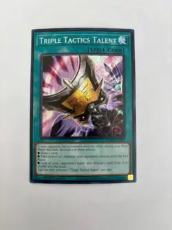 YUGIOH TRIPLE TACTICS TALENT RA01-EN063 SECRET 1ST ED FREE SHIPPING! - Image 1
