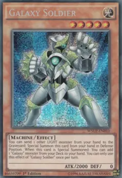 Yugioh! LP Galaxy Soldier - WSUP-EN010 - Prismatic Secret Rare - 1st Edition Lig - Image 1