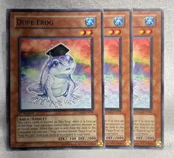 3x Dupe Frog CRMS-EN028 Crimson Crisis 1st Edition LP Playset - Image 1