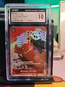 Monkey.D.Luffy (Gift Collection 2023) P-001 One Piece Card /CGC 10 💎 GEM! - Image 5