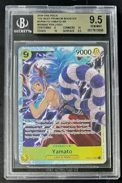 BGS 9.5 One Piece OP04-112 SR Yamato Foil - English - PRB01 The Best - Graded - Image 1