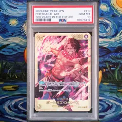 Portgas D. Ace PSA 10 Op07 500 Years In The Future 119 Japanese One Piece Card - Image 1