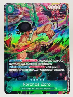 CARTE ONE PIECE TCG - Roronoa Zoro TR Treasure Rare FR MINT Alternate Art OP11 - Image 1