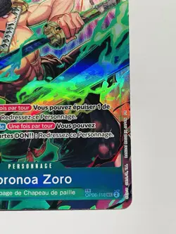 CARTE ONE PIECE TCG - Roronoa Zoro TR Treasure Rare FR MINT Alternate Art OP11 - Image 4