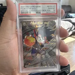 PSA 10 GEM MINT Four-Star Ball Son Goku Alt Art Promo Card Super DBS DBZ Heroes - Image 1