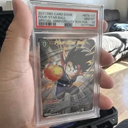 PSA 10 GEM MINT Four-Star Ball Son Goku Alt Art Promo Card Super DBS DBZ Heroes - Image 2
