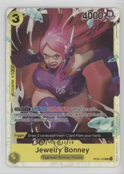 2024 One Piece Card Game: Two Legends OP08 SR Jewelry Bonney #OP08-105 - Image 1