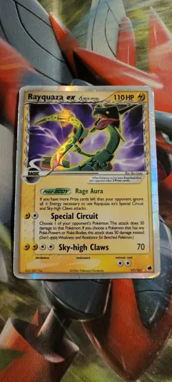 Pokemon TCG - Rayquaza ex (Delta Species) 97/101 Dragon Frontiers Holo Foil Card - Image 1