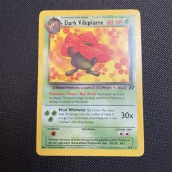 Dark Vileplume - 30/82 - Pokemon Team Rocket Unlimited Rare Card WOTC LP - Image 1