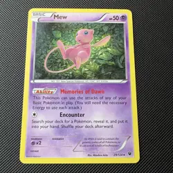 Mew 29/124 XY - Fates Collide LP- Pokemon Card TCG - Image 1
